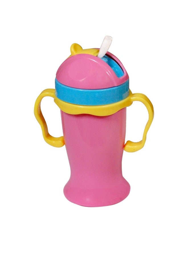 Nabhya Combo of 2 Right Baby Sipper Bottle & Grippy Sipper Bottle BPA Free Material Plastic Sipper for Infant (Grippy-Pink & Right Baby-Pink) 500ml - Image 5