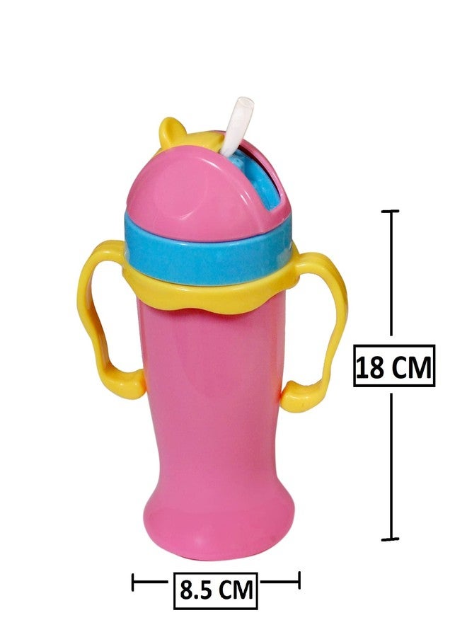Nabhya Combo of 2 Right Baby Sipper Bottle & Grippy Sipper Bottle BPA Free Material Plastic Sipper for Infant (Grippy-Pink & Right Baby-Pink) 500ml - Image 4