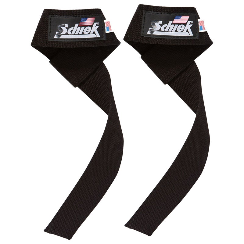 Schiek Sports Model 1000BLS2 ExtraWide 20 Basic Lifting Straps Black