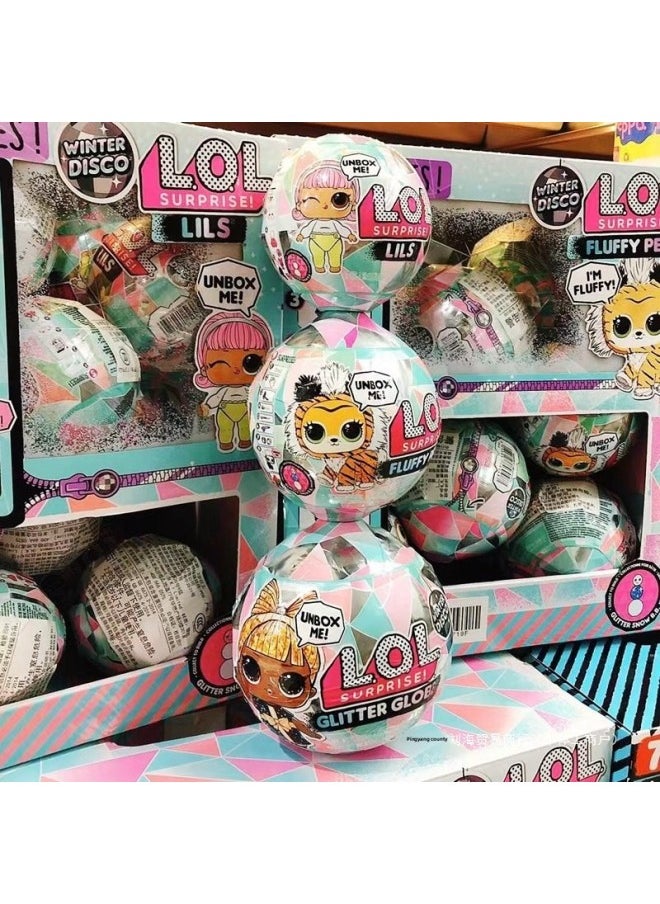 ماركة غير محددة LOL Surprise Doll Demolition Ball متنوعة تصفيفة الشعر الشتاء ديسكو سيستر ديسكو صندوق أعمى للحيوانات الأليفة للفتيات - اللون: طائرة خاصة - المواصفات: لن يتم إرجاع الصندوق الأعمى بعد الفتح  - Image 2