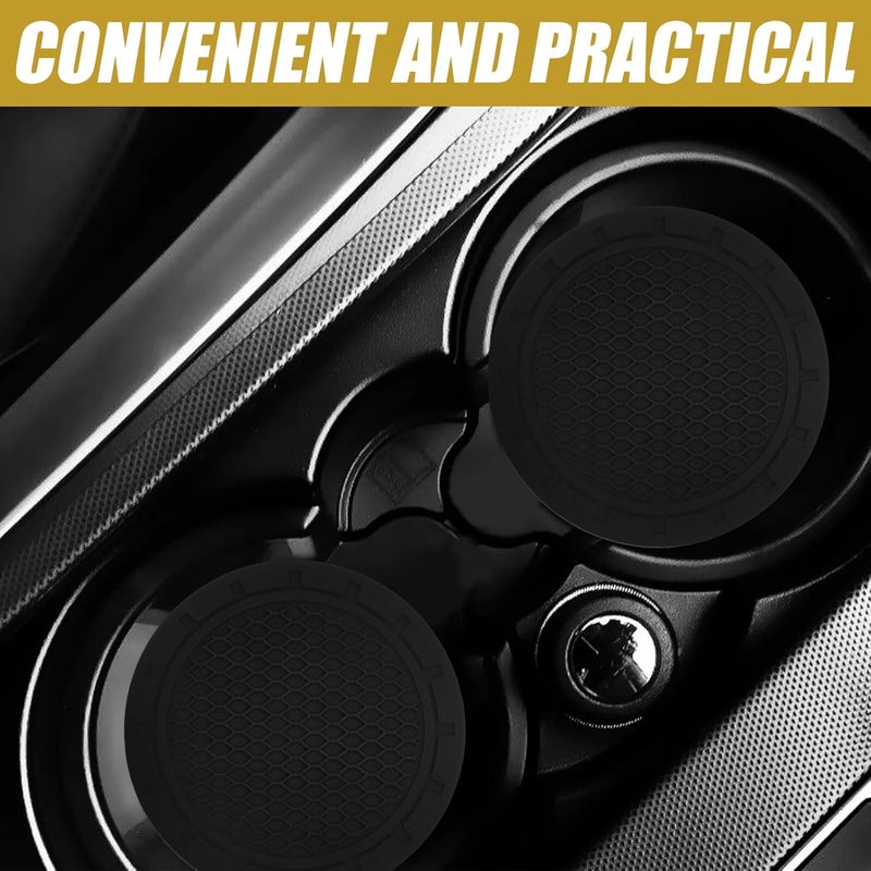 2pcs Cup Coasters Universal Cup Holder Resistant Non-Slip Vehicle Drink Coaster Automotive Interior Accessories for Travel - Image 5