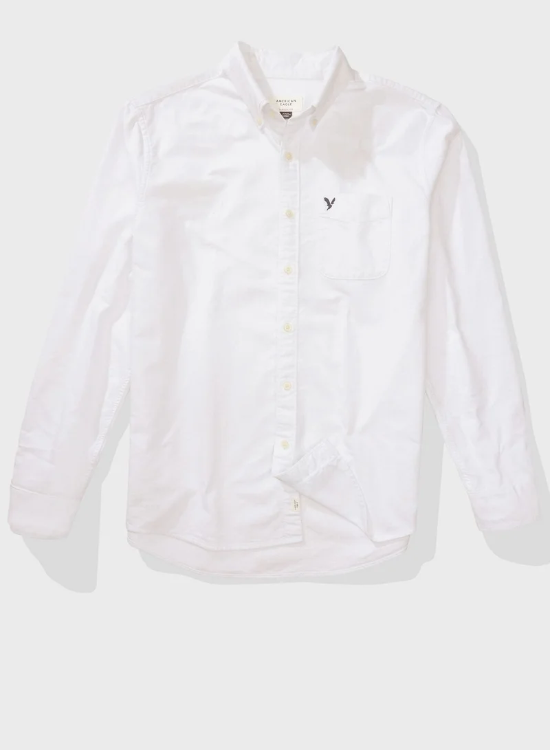 American Eagle Regualr Fit Button Up Oxford Shirt
