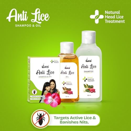 Vcare Anti Lice Shampoo and Oil Combo- 90ml,Removes Lice and Nits | Lice Treatment | Head Lice | Lice Egg Removal- Pack of 5 - Image 2