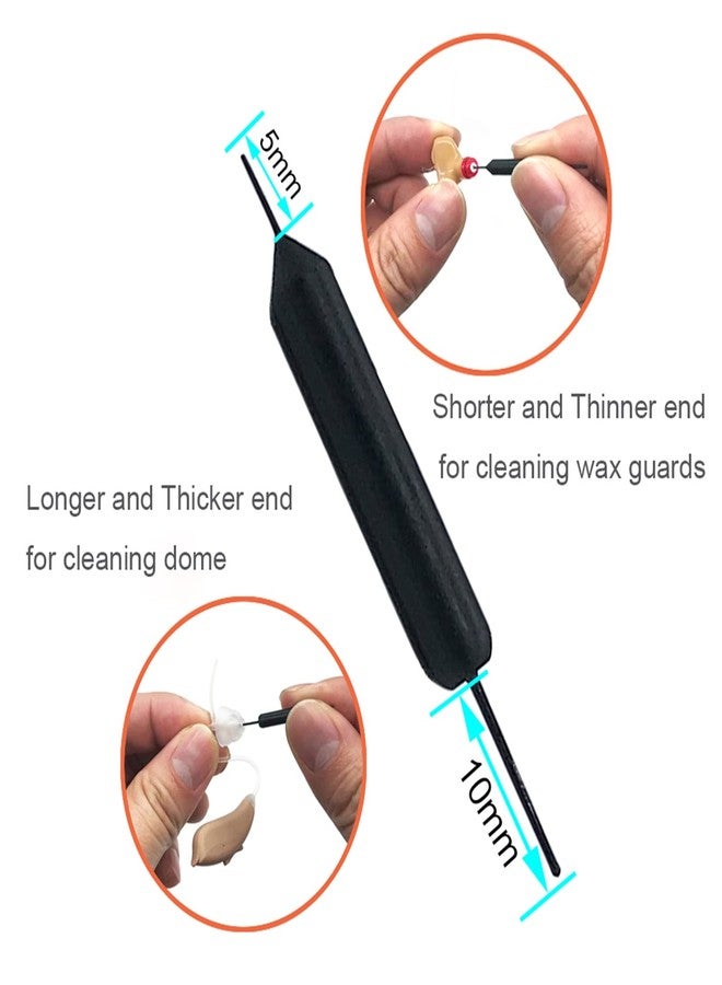 Anico Hearing Aid Open Domes for Phonak Marvel & Paradise RIC Models SDS 4.0 with Cleaning Tools Brush Cleaner and Carry Case (Small) - Image 5