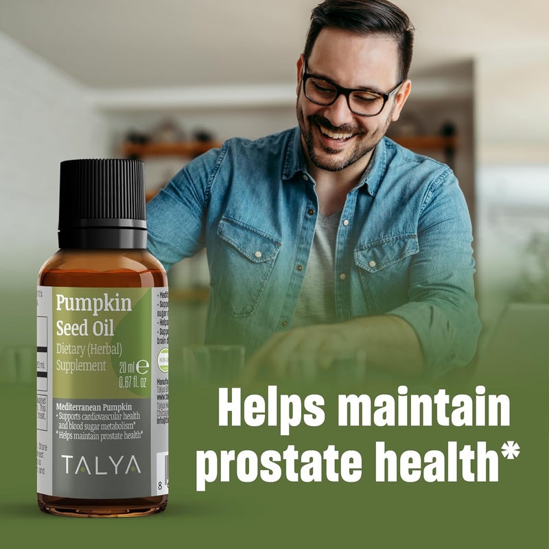 TALYA Pumpkin Seed Oil  Liquid Drops  Supports Prostate Health  for Hair Growth  Skin Health  Cold Pressed  Vegan NonGMO Gluten Free  067 floz - Image 3