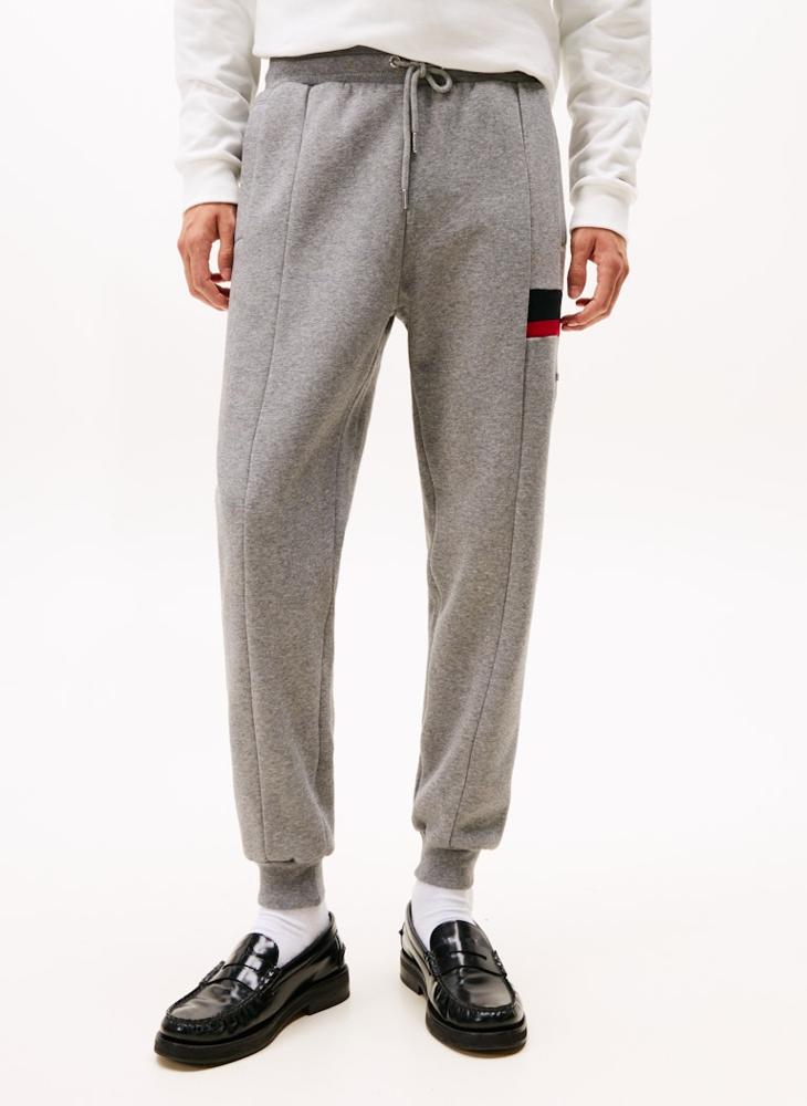TOMMY HILFIGER Colour-Blocked Fleece Cuffed Joggers - Image 1