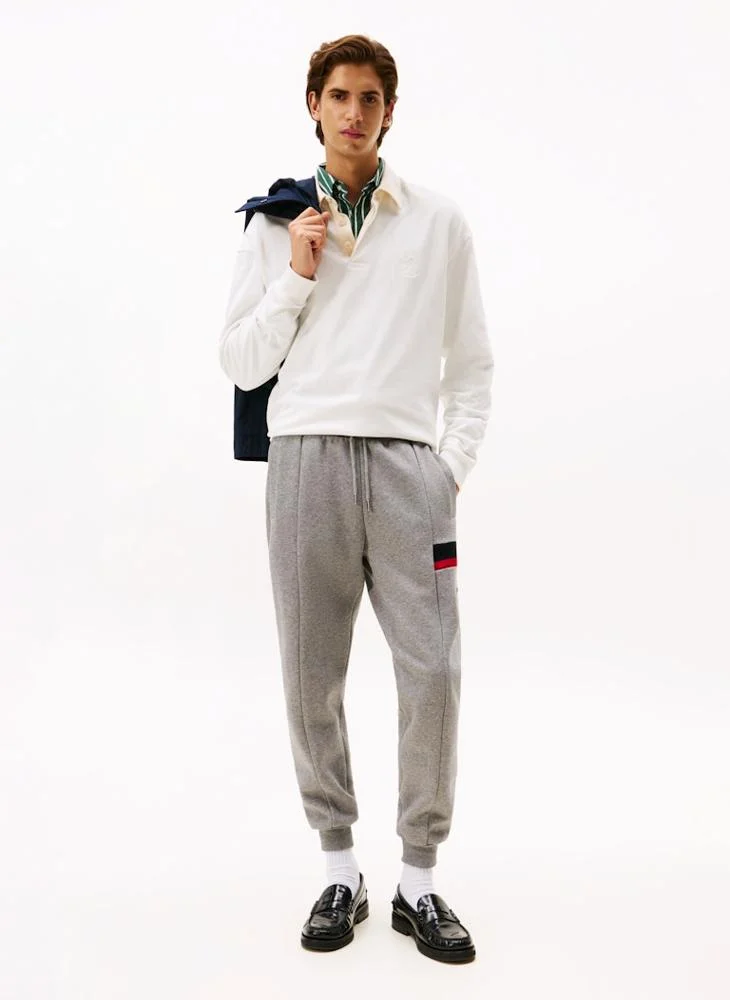 Tommy Hilfiger  Colour-Blocked Fleece Cuffed Joggers for Men | Best Price UAE