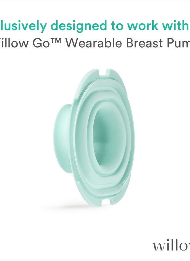 Willow - Go Breast Pump Diaphragm Set, 2 Ct, Pump Diaphragms for Spare Use or Replacement, Pair with Willow Go Wearable Breast Pump for Hands Free Pumping, BPA Free and Dishwasher Safe - Image 1