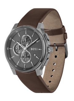 HUGO BOSS HUGO BOSS ROUND CHRONOGRAPH MEN'S GREY CASE WATCH - 1514187  - Image 1