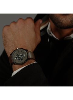 HUGO BOSS HUGO BOSS ROUND CHRONOGRAPH MEN'S GREY CASE WATCH - 1514187  - Image 5