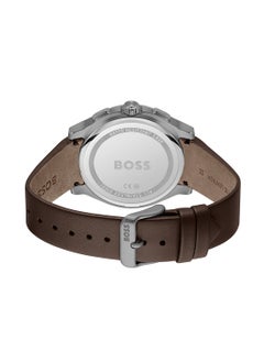 HUGO BOSS HUGO BOSS ROUND CHRONOGRAPH MEN'S GREY CASE WATCH - 1514187  - Image 3