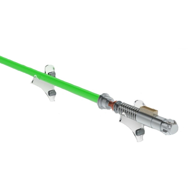 Light Saber Wall Mount: 5 Mm Transparent Acrylic - High Toughness Polished Edge Wall Holder for Light Saber Display & Storage - Image 3