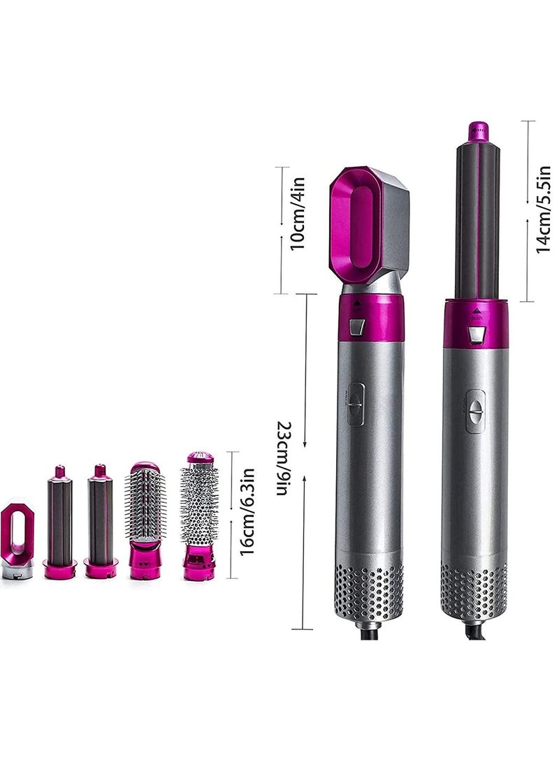 Negative ion Hair Dryer 5 in 1 hot air Styler Multi-Function Hair Dryer Brush Styler Curler Curling Iron Rotating Straight Hair Styling Tool - Image 4