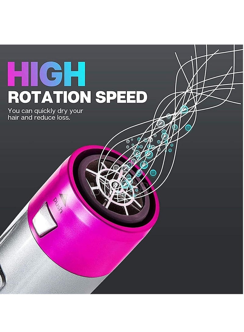 Negative ion Hair Dryer 5 in 1 hot air Styler Multi-Function Hair Dryer Brush Styler Curler Curling Iron Rotating Straight Hair Styling Tool - Image 5