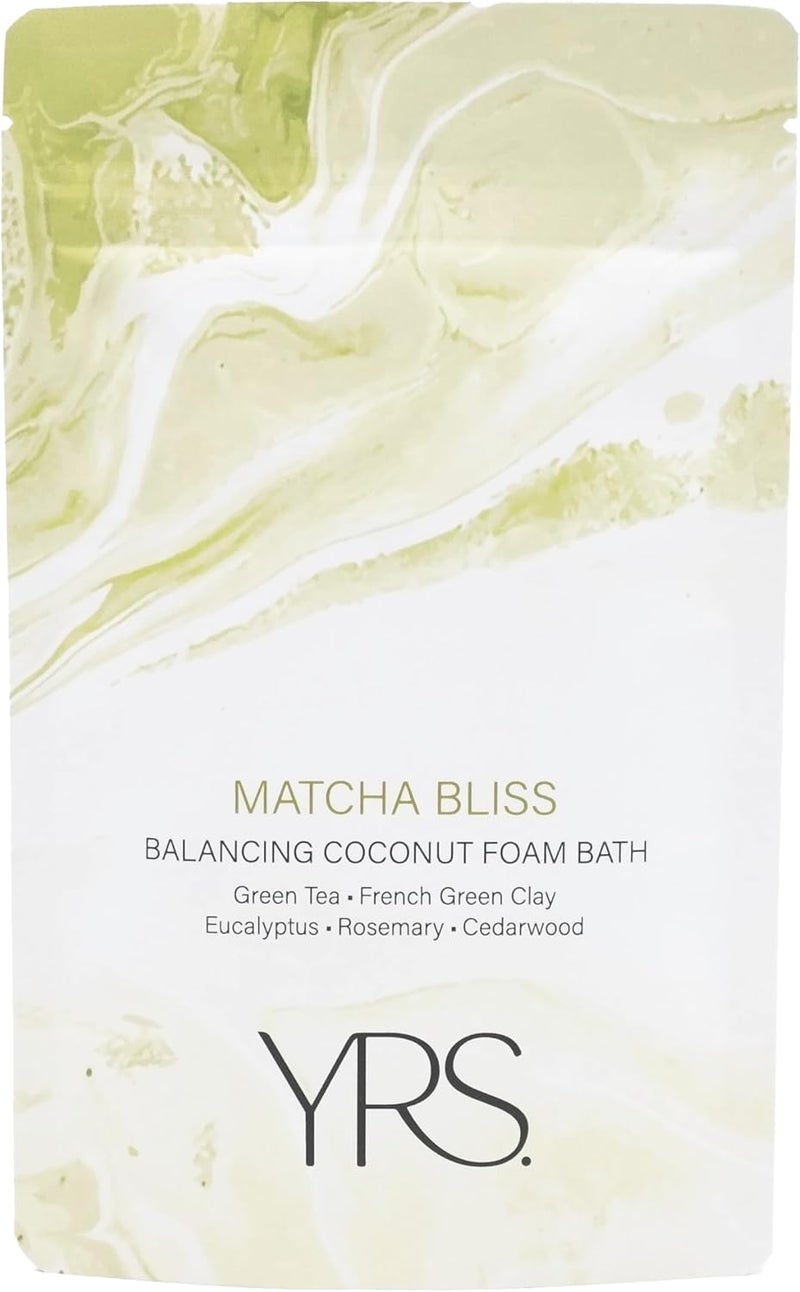YRS Matcha Bliss Balancing Coconut Aromatherapy Foam Bath
