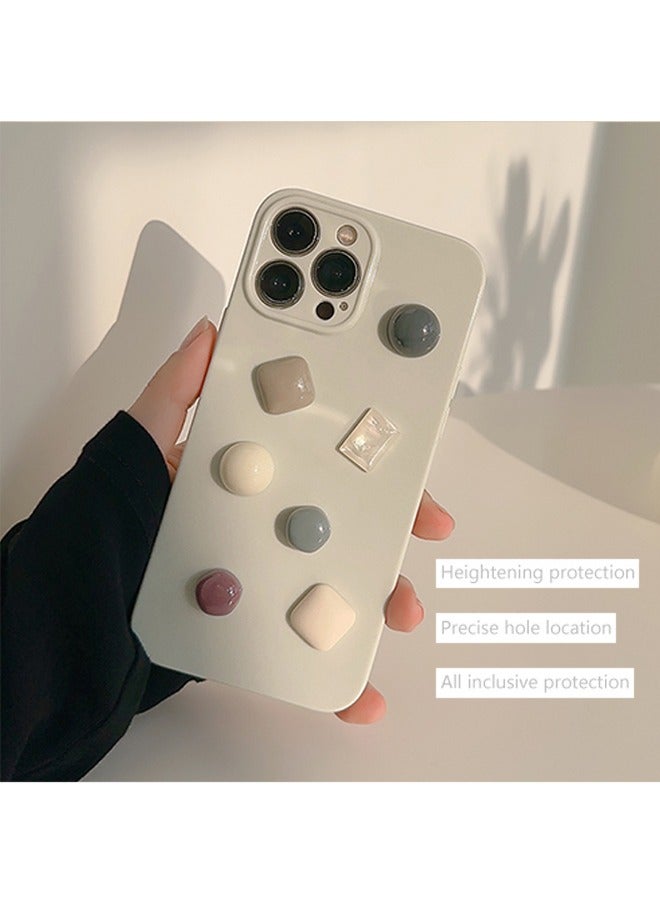 Phone Case For iPhone 15 Pro Max,Very stylish creative design, pure handcrafted, 3D gems Gentle Color the Phone Case - Image 3