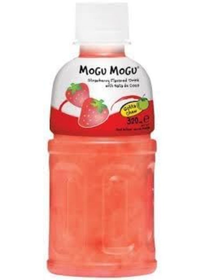 موجو موجو مشروب Mogu Mogu بنكهة الفراولة – عبوة 3 × 320 مل | مشروب منعش بنكهة الفواكه مع قطع ناتا دي كوكو - Image 4