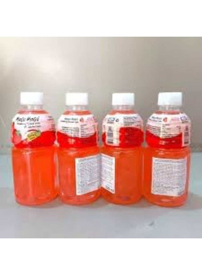 موجو موجو مشروب Mogu Mogu بنكهة الفراولة – عبوة 3 × 320 مل | مشروب منعش بنكهة الفواكه مع قطع ناتا دي كوكو - Image 3