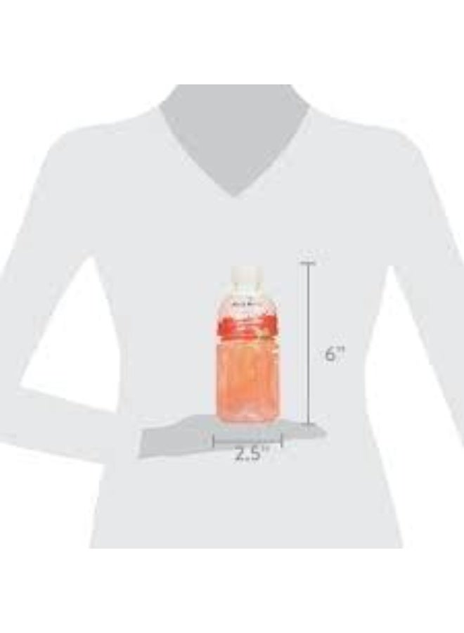 موجو موجو مشروب Mogu Mogu بنكهة الفراولة – عبوة 3 × 320 مل | مشروب منعش بنكهة الفواكه مع قطع ناتا دي كوكو - Image 2
