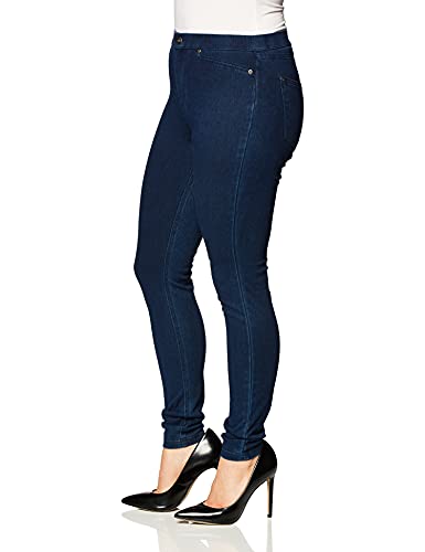 Hue Women's Plus-size Super Smooth Denim Leggings, Ink Wash, XXL - Image 2