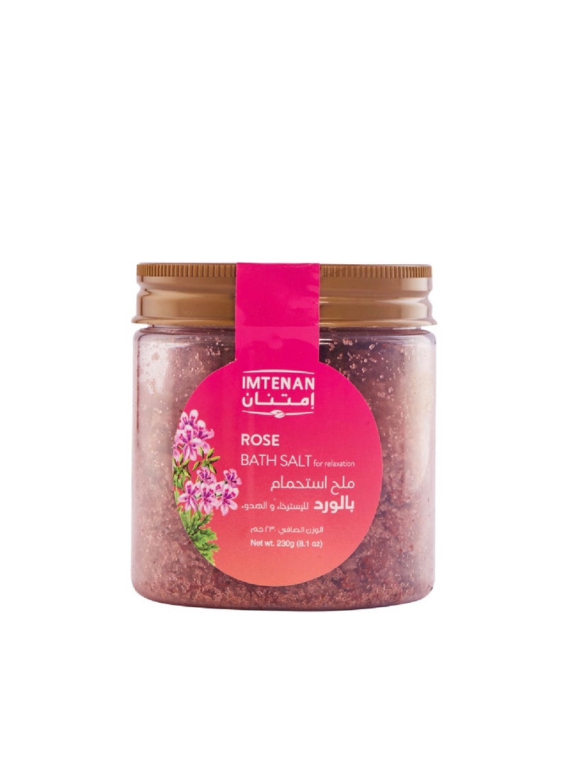 Imtenan Rose Bath Salt 230 gm - Image 1