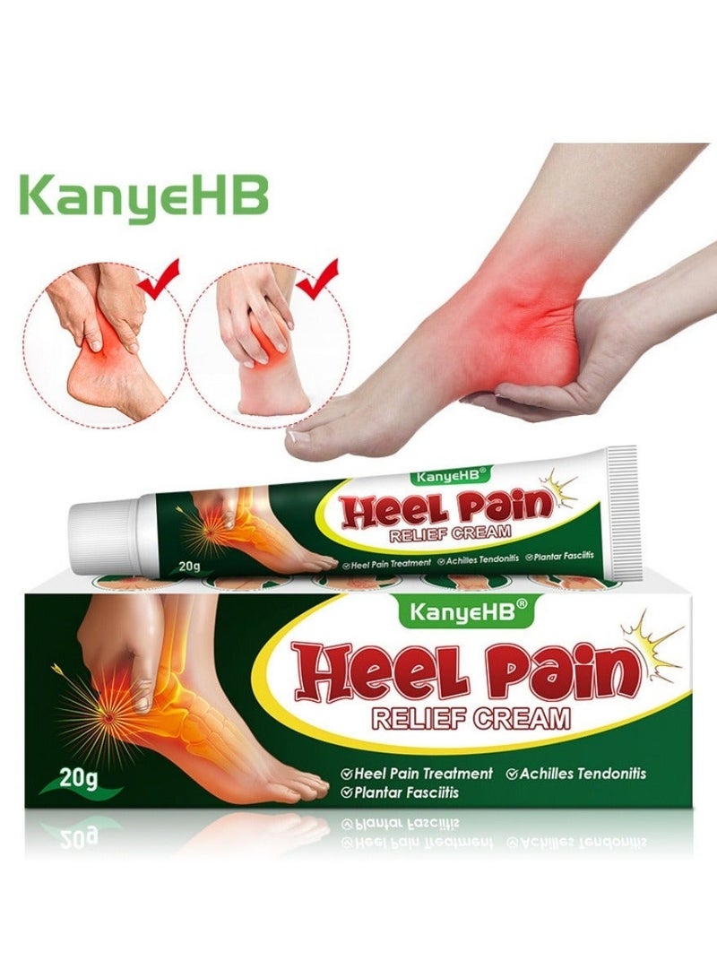 KanyeHB Heel Pain Relief Cream, Foot Pain Relief Cream for Relieve Heel and Sole Muscle Pain, 20g - Image 1