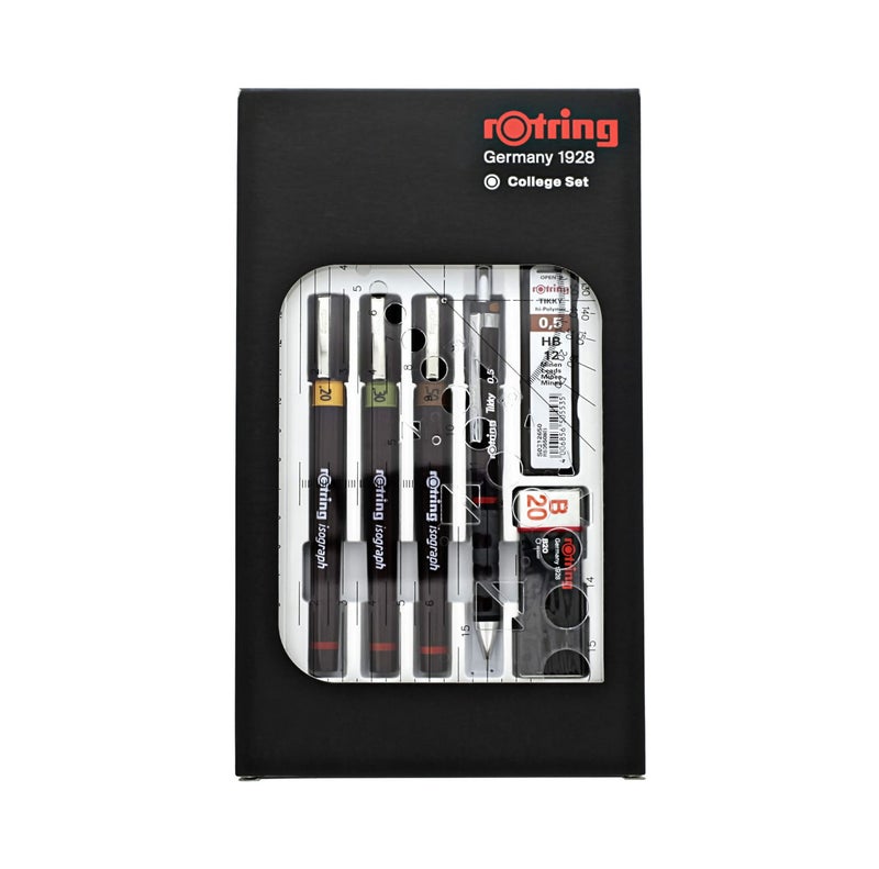 rOtring S0699370 Isograph Technical Drawing Pens, Set, 3-Pen College Set (.20-.50 mm),Brown - Image 3