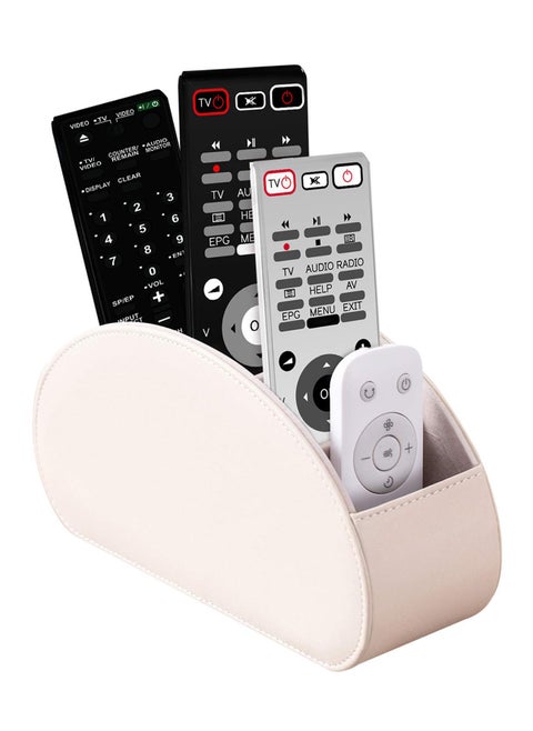 Remote Control Holder and Organizer - Multifunctional Desk Storage Box with 5 Compartments