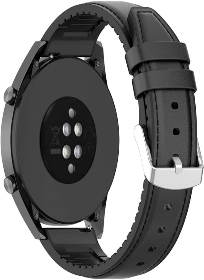 BabyValley - BabyValley Leather Bands Compatible with Huawei Watch GT3 Pro/GT3 46mm/GT Runner/Watch 3 Pro/Watch 3 Wristband Strap Replacement Bracelet for Huawei GT 3 46mm/GT 2 Pro Smartwatch Accessories - Image 1