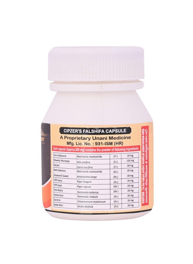 Cipzer Falshifa Capsule Ayurvedic Supplement for provides strength to the Brain Learning, Kidney Pain & Helps to manage stomach problems 60 Capsules (Pack of 1) - Image 2