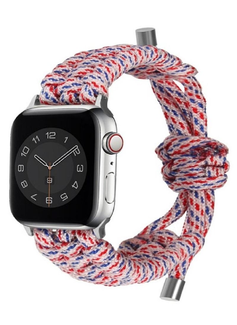 Apple Watch Band - Red/Blue/White Camouflage (38/40/41)mm