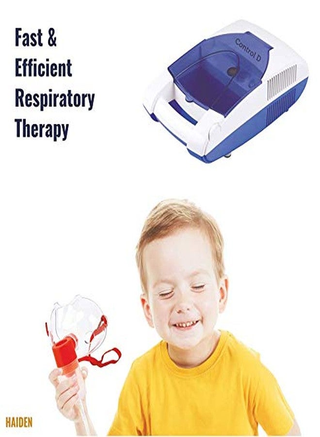 كونترول_دي طقم ضاغط الهواء الممتاز من Control D مع قطعة الفم، وأقنعة للأطفال والكبار، وجهاز استنشاق (أبيض وأزرق) - Image 4