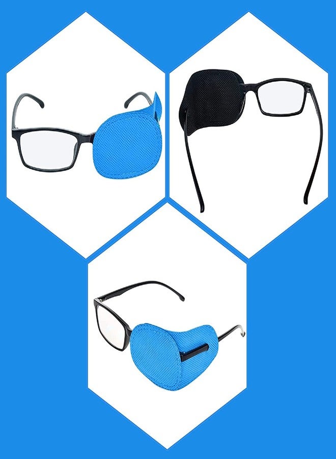 Namaha For Life Eyepatch Strabismus Lazy Eye Patch For Kids and Adults (2, Blue) - Image 2