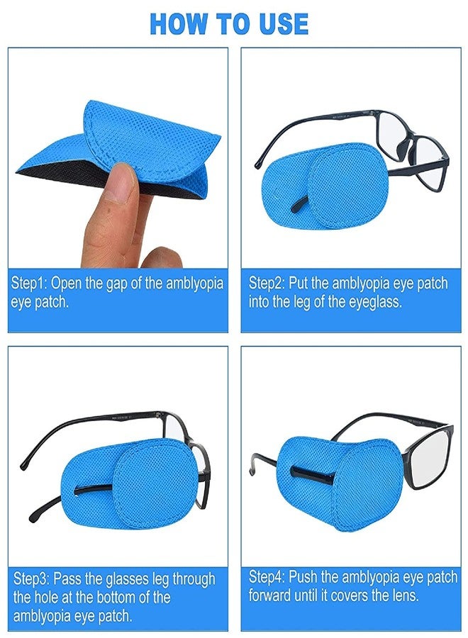Namaha For Life Eyepatch Strabismus Lazy Eye Patch For Kids and Adults (2, Blue) - Image 4