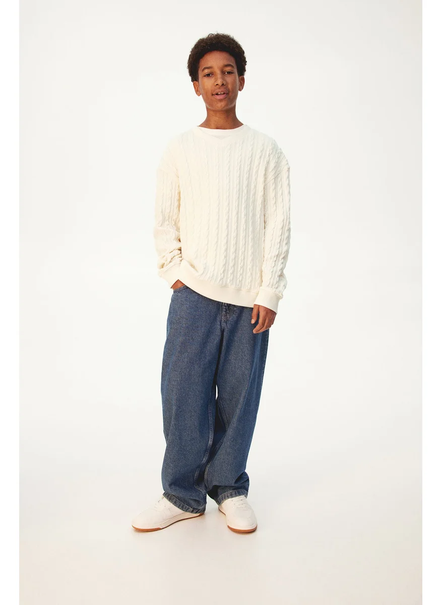 اتش اند ام Cable-Knit V-Neck Jumper