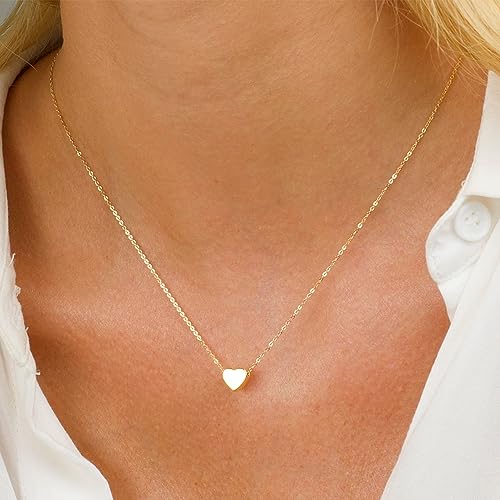 Ieftop Teen Girl Gifts - Gold Heart Necklaces Girls Kids Jewelry First Birthday Sweet 8 9 10 11 12 13 14 15 16 17 18 Year Old Personalized Teens Gifts Trendy - Image 2