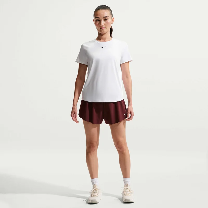 Nike White Women's One Classic Dri-FIT Training T-Shirt for Women | Best Price UAE