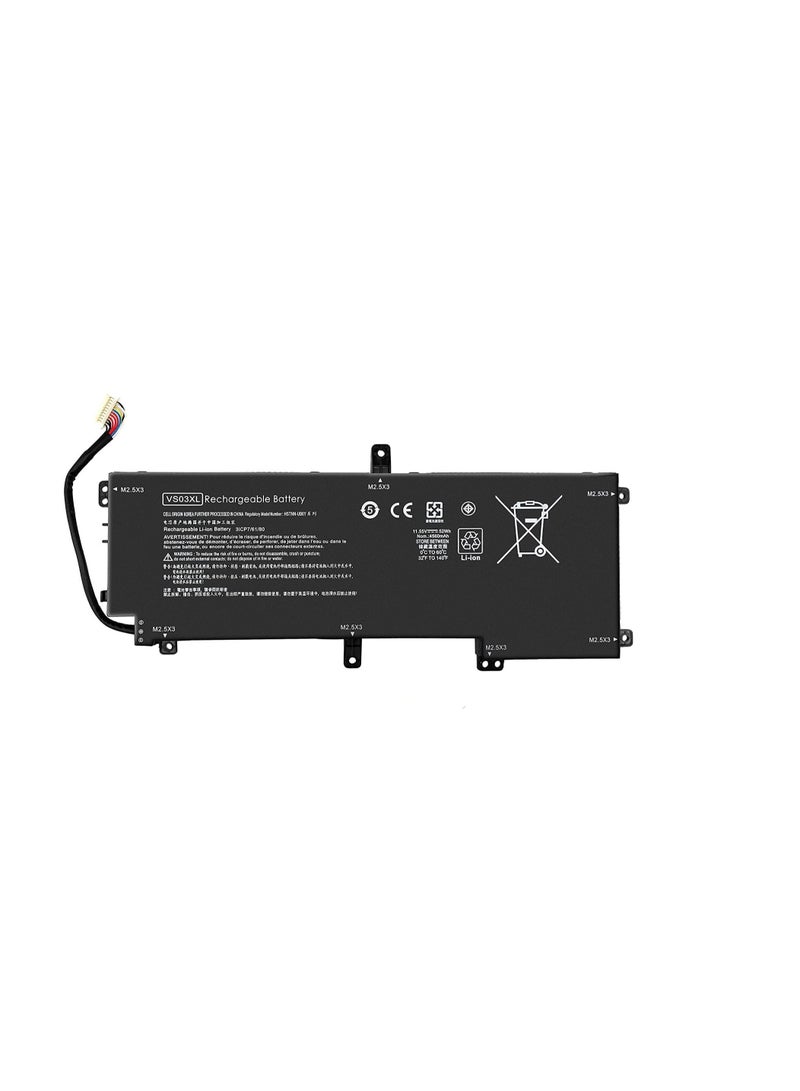 Replacement Laptop Battery VS03XL 11.55V 52WH for Envy 15 Series 15-as001ng 15-as014wm 15-as025TU 15-as027TU 15-as032TU 15-as101ng 849047-541 849313-850 TPN-I125 HSTNN-UB6Y