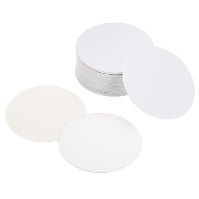 PATIKIL 70mm/2.76" Aluminum Foil Cap Liner, 50 Pack Resistant Tamper Induction Heat Sealer Sealing Liners for PET Plastic Bottle Jar Lid - Image 1