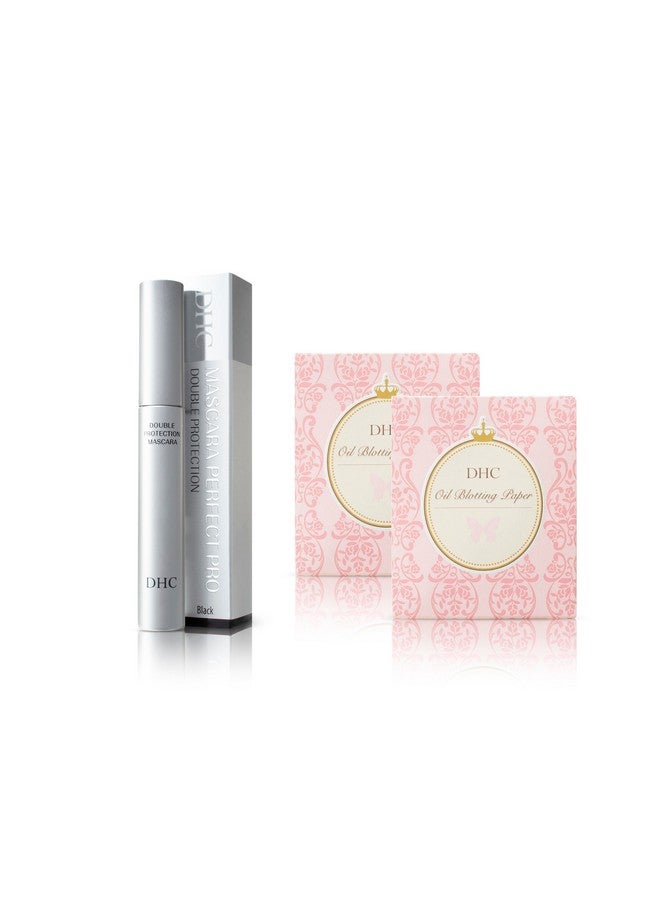 DHC Mascara Perfect Pro Double Protection 0.17 Oz. Net Wt. And Blotting Paper 2 Pack (100 Sheets X 2) - Image 2