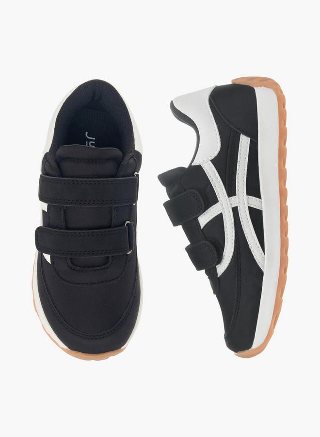 JUNIORS Panelled Sneakers With Hook And Loop Closure - Image 1
