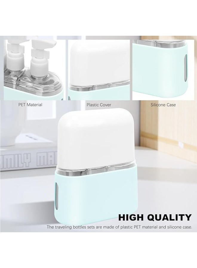 Travel Dispenser Bottle, 3-In-1 Leak Proof Containers For Toiletries with Labels and Storage Box - Image 3
