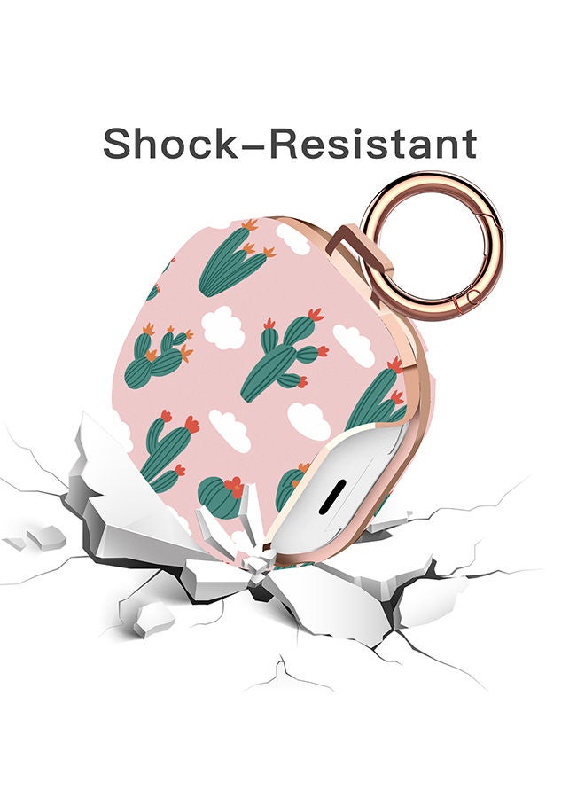 O Ozone Case for Galaxy Buds Live Case (2020) /Galaxy Buds 2 Case (2021) /Galaxy Buds Pro Case (2021) Cute Patterns Hard Shell Protective Cover Pink - Image 5