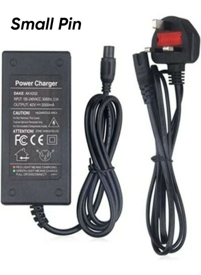 Smart Electric Scooter Self Balancing Hoverboard Battery Charger 42V 2A US Plug