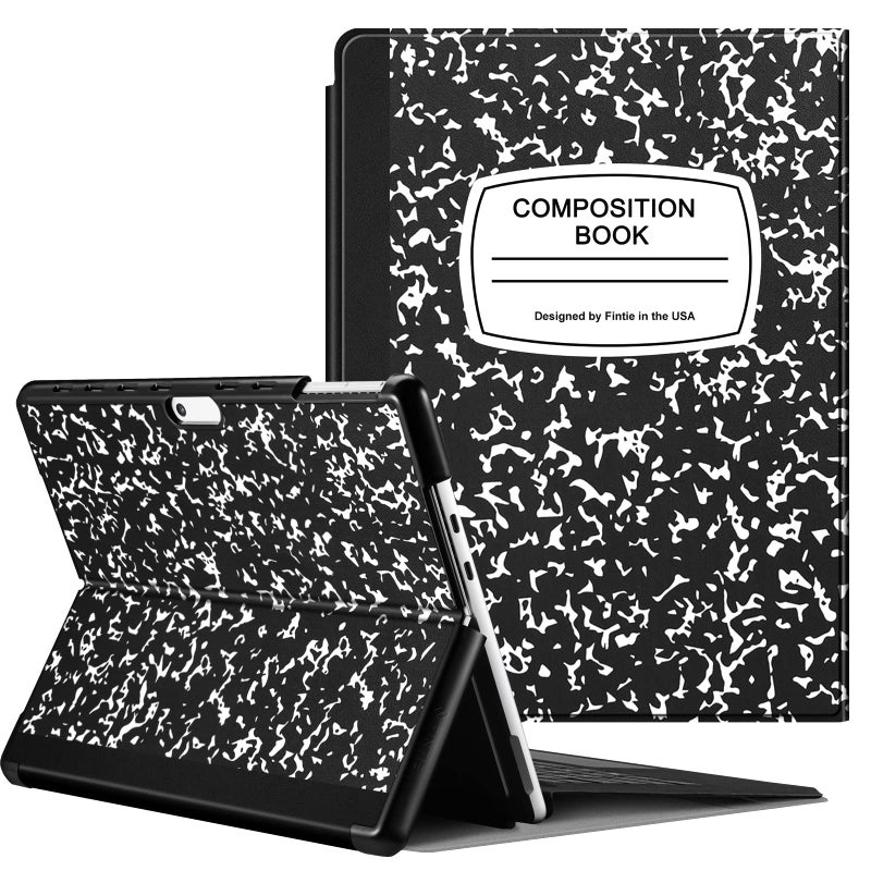 Fintie Case for 13 Inch Microsoft Surface Pro 11/10/9 - Multiple Angle Viewing Hard Shell Slim Portfolio Cover Compatible with Type Cover Keyboard, Composition Book - Image 1