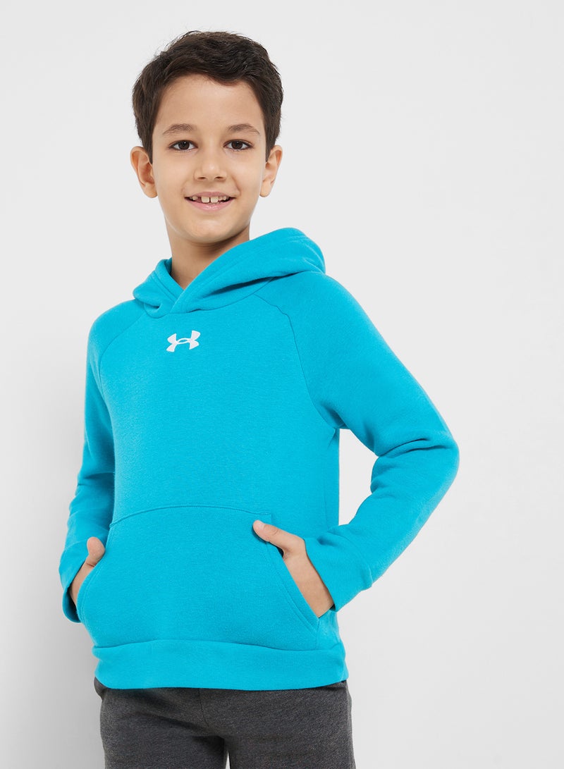 UNDER ARMOUR Boys' Rival Fleece Hoodie - Image 1