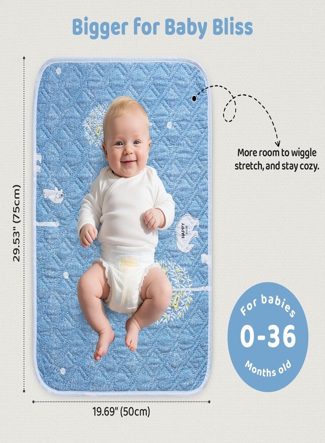 Bnditeu Diaper Changing Pads for Baby, Portable Change Mat, 3Layers Waterproof Change Pad Foldable Absorbent Mats for Women, Reusable Incontinence Underpads for Patient 20''x27.5'' - Image 2
