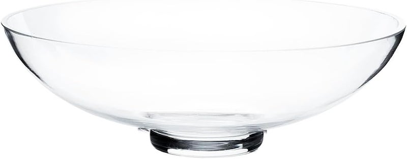CYS EXCEL Glass Small Decorative Footed Bowl (H:3" D:8") Fruit Display Terrarium Compote Pedestal Vase Kitchen Table Centerpiece - Image 1