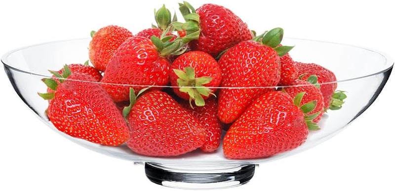 CYS EXCEL Glass Small Decorative Footed Bowl (H:3" D:8") Fruit Display Terrarium Compote Pedestal Vase Kitchen Table Centerpiece - Image 3