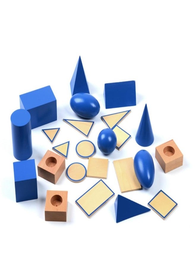 Gudong Baby Toy Montessori Geometric Solids with Stands Bases and Box Early Childhood Education Kids Toys Geometric Shape Cognitive Matching Educational Toy - Image 2